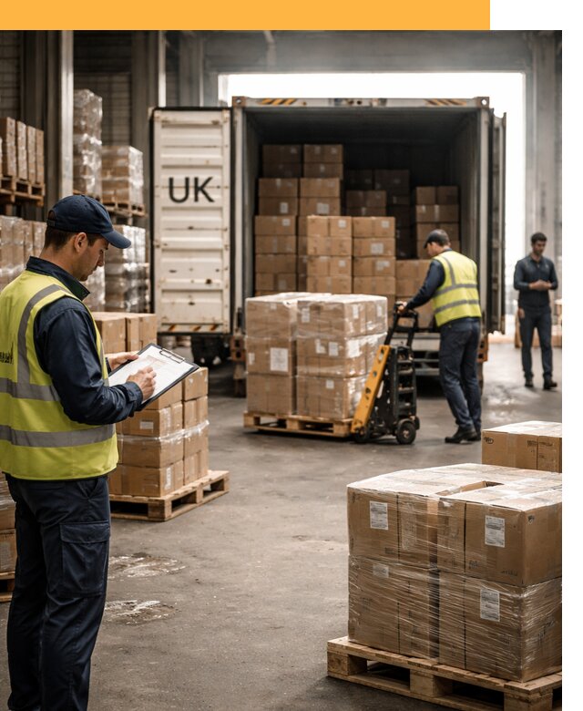 Доставка грузов из Великобритании с таможенным оформлением от 12853