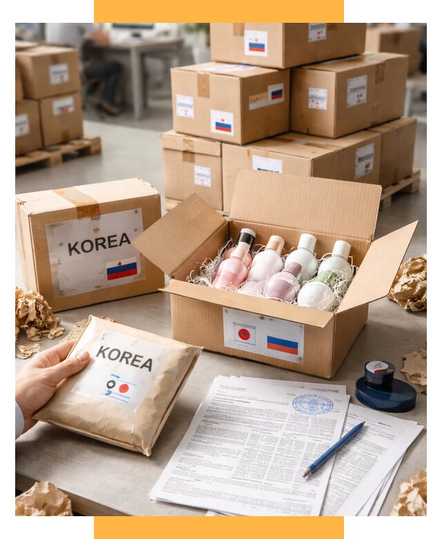 Доставка косметики из Кореи от 8740 р. под ключ | СетСервис-Мрм