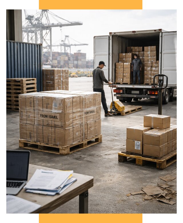 Доставка грузов из Израиля от 15423 р., логистика от СетСервис-Мрм