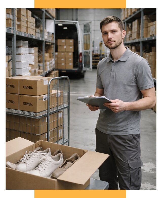 Доставка обуви из Китая и Турции от 4627 р. СетСервис-Мрм