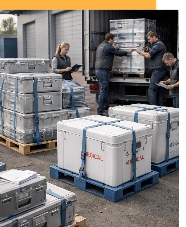 Перевозка медицинского оборудования по всему миру от 15423 руб