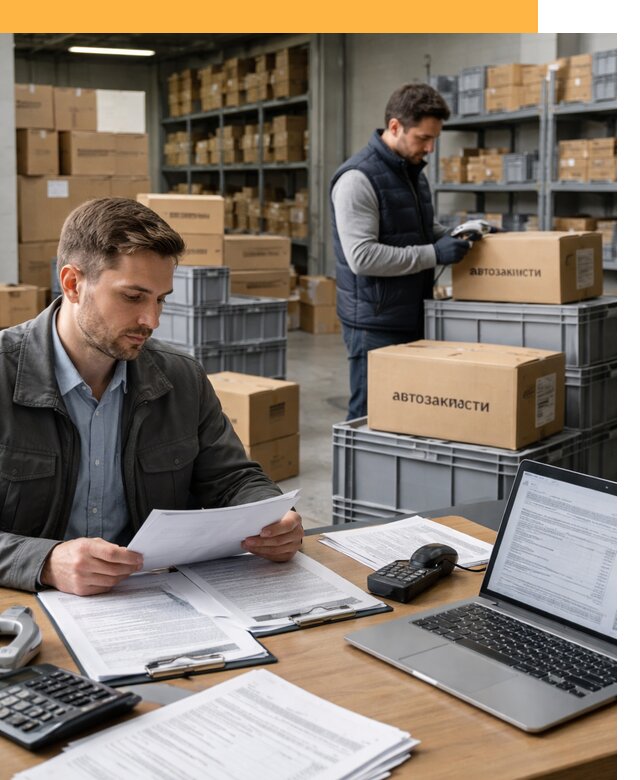Таможенное оформление автозапчастей по выгодным тарифам от 8740